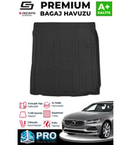 S-Dizayn Volvo S90 3D Pro Bagaj Havuzu 2016 Üzeri A+ Kalite