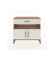 Arges Şifonyer 2 Raflı Tek Çekmeceli 2 Kapaklı 88x30x80 Çam-Aytaşı