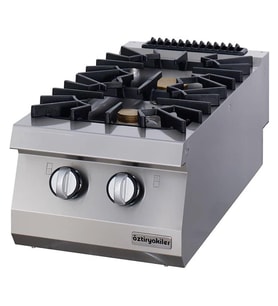 Öztiryakiler Set Üstü Gazlı Ocak, İkili, 16 Kw, 40x90x30 Cm, Osog 4090