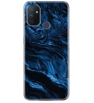 Kılıfland One Plus Nord N10 Kılıf Desenli Silikon Resimli Kapak Blue MArble Kılıf 1379