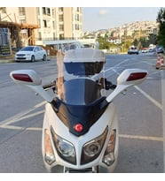 MOTOCAM SYM Gts Evo 250 Ön Cam 2006-2015 Model 63cm Şeffaf Renkli 4mm 10cm daha Uzun