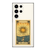 Samsung Galaxy S23 ULTRA Uyumlu The Sun Tarot Tasarımlı Şeffaf Telefon Kılıfı