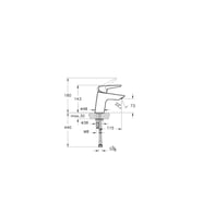 Artema Solid S Lavabo Bataryası A42440 (Gümüş)