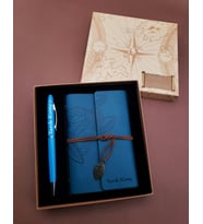 İsme Özel Turkuaz Kalem Ve Defter - Hediyelik Defter & Kişiye Özel Hediye Seti , Defter Kalem