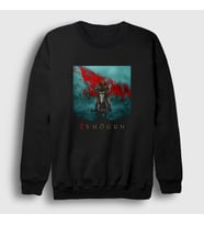 Presmono Unisex Siyah Shogun Dizi Sweatshirt 422278tt