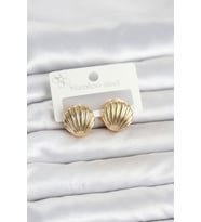 316L Çelik Gold Renk Deniz Kabuğu Model Kadın Küpe TJ-BKP11865