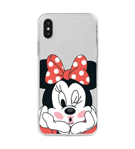 Iphone X ve XS Uyumlu Mouse Tasarımlı Şeffaf Telefon Kılıfı