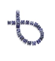 Sodalit Doğal Taş Küp Yıldız Kesim 10x10mm Dizi
