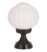 AVONNI BSU-68187-BSY-M3-KOP Siyah Boyalı Dış Mekan Aydınlatma E27 Aluminyum ABS Akrilik Cam 20cm