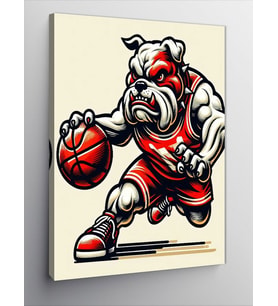 Kanvas Tablo Basketbolun Asil Köpeği
