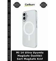 Mi 14 Ultra Uyumlu MagSafe Özellikli Sert MagSafe Kılıf Cihaz Aksesuar Akıllı Telefon
