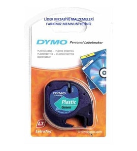 DYMO LETRATAG PLASTİK ETİKET YEŞİL 59425 ÜCRETSİZ KARGO