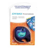 DYMO LETRATAG PLASTİK ETİKET YEŞİL 59425 ÜCRETSİZ KARGO