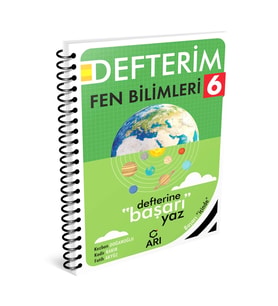 Arı Yayıncılık 2024-2025 Arı Yayıncılık 6. Sınıf Fenito Fen Bilimleri Defterim (Çok Renkli)