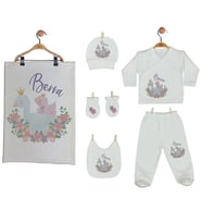 Pia Baby Gl 2203 İsme Özel Battaniye Zıbın Set