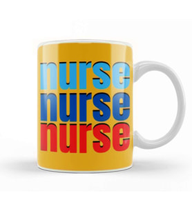 Nurse Gift İdea Funny Saying Quote Nursing Medica l Kupa Bardak Porselen