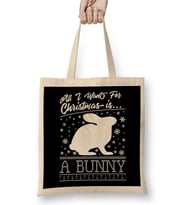 All I Want For Christmas Is A Bunny Knit Pattern Bez Çanta Uzun Saplı