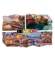 Belçika Temalı Fresco Magnet (Karışık)