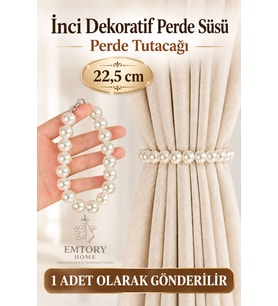 İnci Dekoratif Perde Süsü & Perde Tutacağı Boncuklu Şık Perde Toplayıcı