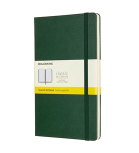 Moleskine Sert Kapak Defter Mersin Yeşili (Kareli - 13x21) - 9087