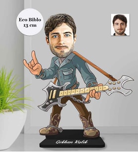 Kişiye Özel Gitarist Erkek Ahşap Eco Biblo -1