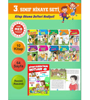 3.Sınıflar İçin Okumayı Sevdiren 10 lu Hikaye Seti 12(Kitap Okuma Defteri Hediyeli)
