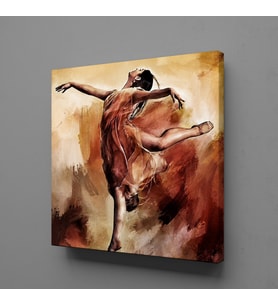 DANS EDEN KADIN KANVAS TABLO 200x200cm