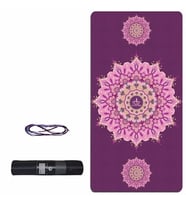 Tusi Yoga Matı ve Pilates Minderi Kilim Desenli Mor