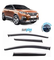 PEUGEOT 3008 II 2016-2023 İçin Cam Rüzgarlığı (Kromlu) 4 Parça
