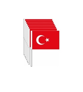 Vatan Kağıt Bayrak Türk Çıtalı 50 Lİ Battal Boy