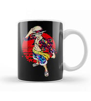 One Piece Captain Luffy Kupa Bardak Porselen