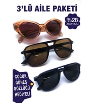 Regina Set Aile Paketi Güneş Gözlüğü 3 lü
