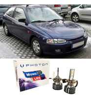 Mitsubishi Colt Led Xenon Uzun + Kısa Far Ampulü H4 Mono Yeni Seri Beyaz 1998-2003