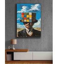 Koç stüdyo Modern tasarım kanvas tablo 50x70 (Çok Renkli)