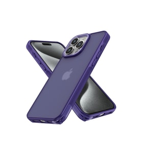 İphone 15 Pro Max Kılıf Elegant Kapak - Derin Mor
