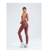 Kelebek Askılı Arkası Büzgülü ( Scrunch Butt ) Spor Tayt Tulum