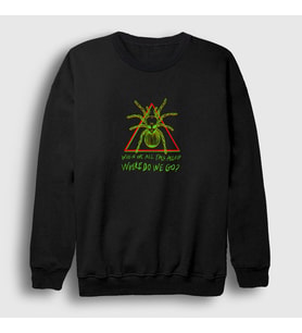Presmono Unisex Siyah Asleep Billie Eilish Sweatshirt 153438tt