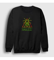 Presmono Unisex Siyah Asleep Billie Eilish Sweatshirt 153438tt