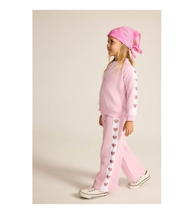 Defacto Wide Leg Pembe Kız Bebek Eşofman Altı I0219A5/PR66