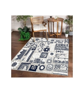 Dijidekor Halı Gri K0450 Yıkanabilir Saçaksız İnce Yolluk Kilim Salon Halısı Modelleri