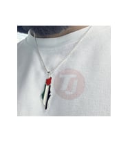 Filistin Haritası Kolye (Gümüş)