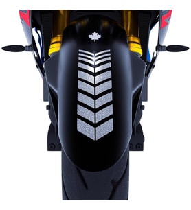 2 Adet Sport Motosiklet Çamurluk Yaldızlı Gümüş Kask Sticker Çınar Extreme