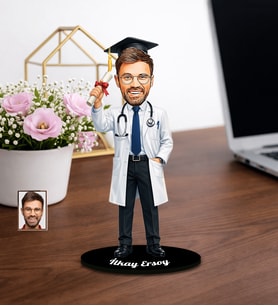 Kişiye Özel Karikatür Doktor Tasarımlı Biblo Model-11
