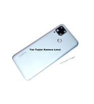 Oppo Realme C15 kasa Arka Pil Batarya Kapağı GRİ