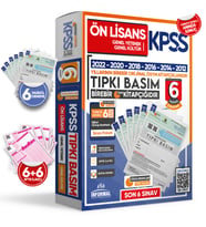 2024 KPSS Ön Lisans ÖSYM Çıkmış Soru Tıpkı Basım 6lı Deneme Paketi TG Deneme Kit (Beyaz)