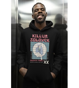 Killua Zoldyck Hunter X Hunter Baskılı Unisex Oversize Anime Karakter Hoodie
