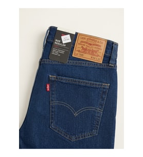 505® regular fit likralı esnek kumaş klasik Erkek Jean Pantolon--soft düz lacivert--
