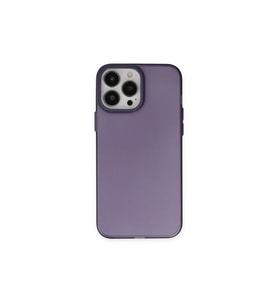 Apple İphone 14 Pro Max Kılıf Modos Metal Kapak - Derin Mor