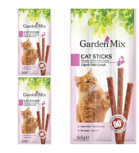 Gardenmix Ciğerli Kedi Stick Ödül 3*5 Gr- 3 Paket