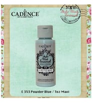 Cadence Style Matt Enamel Cam & Porselen Boyası 59 ml. E-353 Toz Mavi 